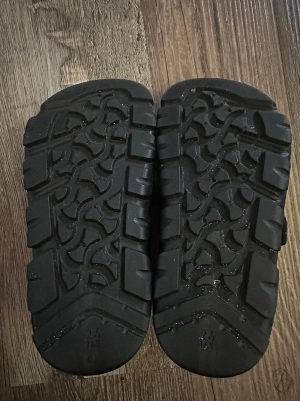 Birkenstock Kids Black Two-Strap Slide Sandals with Buckles